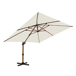 Axi House AXI Apollo Premium Parasol Déporté 300x300 cm - Marron/Beige