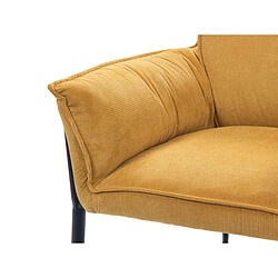 Mes Fauteuil velours scandinave - Jaune