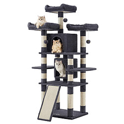ACAZA Arbre à chat 172 cm Gris Foncé