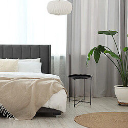 hjh LIVING Table d'appoint ALLRUND noire pas cher