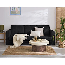 BESTMOBILIER Marilia - Canapé 3 places - Velours côtelé