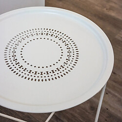 Avis hjh Living Table d'Appoint ALLRUND - Blanc