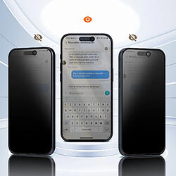 Avis Avizar Verre Trempé Anti-espion pour iPhone 16 Pro Noir