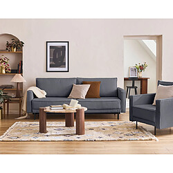 Lisa design Canapé droit convertible Charlie 3 places - Gris