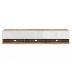 Avis Idmarket market Meuble TV 180 cm - Bois et Blanc
