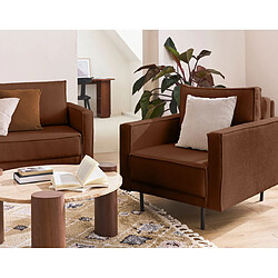 Lisa design Fauteuil Charlie en tissu - Terracotta