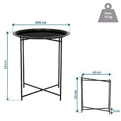 Acheter hjh LIVING Table d'appoint ALLRUND noire