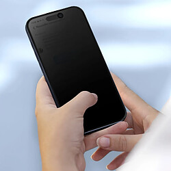 Avizar Verre Trempé Anti-espion pour iPhone 16 Pro Noir pas cher