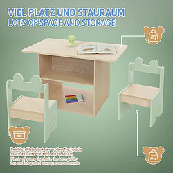 Acheter Joyz Set de 2 sièges avec table pour enfants groupe 3 pièces meubles en bois