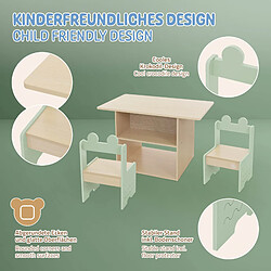 Avis Joyz Set de 2 sièges avec table pour enfants groupe 3 pièces meubles en bois