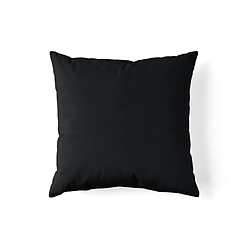 Bestmobilier Flamingo Noir Coussin décoratif - Velours - 60 x 60 cm - Noir