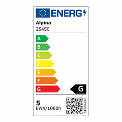 Ampoule à Puce Alpina RGB Wi-Fi 5 W 4,9 W E27 1800-6500 K 360 Lm