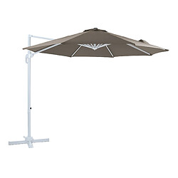 Axi House AXI Marisol Parasol Déporté Blanc/Taupe