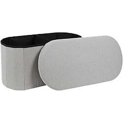 Avis The home deco factory Pouf banc pliable - Gris