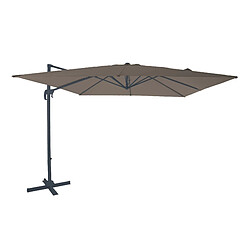 Axi House AXI Nima Parasol Déporté Rectangulaire 300x300 cm - Gris/Taupe