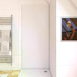 AURLANE Panneau mural de douche aluminium - Blanc