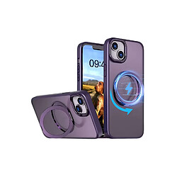 Jaym - Coque renforcée MagSafe Violet pour iPhone 15 Pro Max
