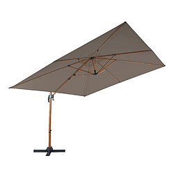 Axi House AXI Parasol Déporté 300x300 cm - Marron/Taupe