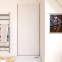 AURLANE Panneau mural de douche aluminium - Blanc