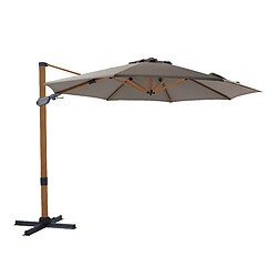 Axi House AXI Cyrus Premium Déporté Parasol - Marron/Taupe