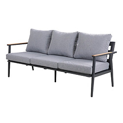 Axi House AXI Salon de Jardin - 4 Pcs - Aluminium & Teck