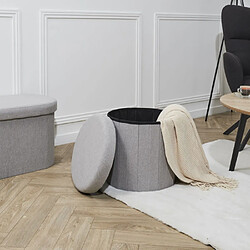 But Pouf pliable design - Gris pas cher