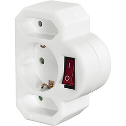 Hama Adaptateur multiprise 3 sorties - Blanc