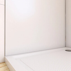AURLANE Panneau mural de douche aluminium - Blanc