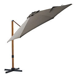 Axi House AXI Cyrus Premium Déporté Parasol - Marron/Taupe