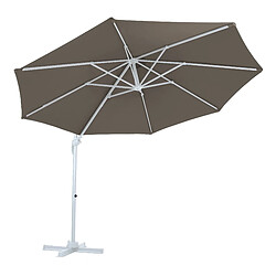 Axi House AXI Marisol Parasol Déporté Blanc/Taupe