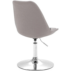 Decoshop26 Chaise pivotante - Gris
