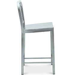 Acheter ICONIK INTERIOR Tabouret Design avec Dossier - 60cm - Jadon Rouge