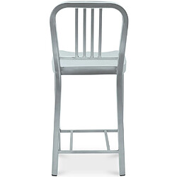 ICONIK INTERIOR Tabouret Design avec Dossier - 60cm - Jadon Rouge pas cher