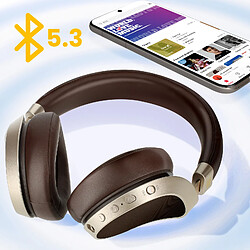 Bluestar Blue Star Casque Bluetooth Autonomie 40h - Marron pas cher