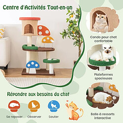 Arbre à chat Helloshop26 - 102 cm Multicolore