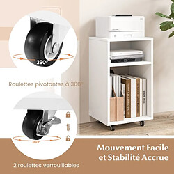Helloshop26 caisson de bureau mobile - Blanc