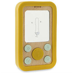 TRIXIE BABY Téléphone Bois et Silicone Mr. Lion