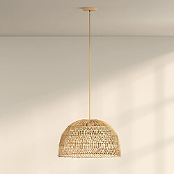 Avis ICONIK INTERIOR Lampe Suspendue en Rotin - Boho Bali - Capril Naturel