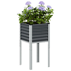 vidaXL Jardinière en acier anthracite