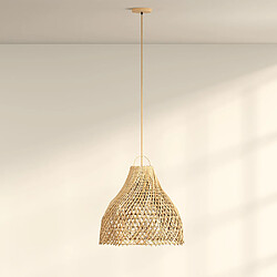 Avis ICONIK INTERIOR Lampe Suspendue en Rotin Style Boho - Rodric Naturel