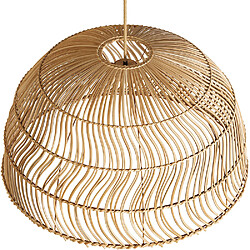 ICONIK INTERIOR Lampe Suspendue en Rotin - Boho Bali - Capril Naturel pas cher