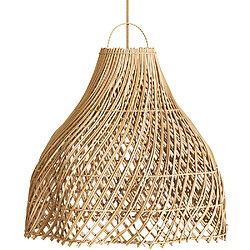 Acheter ICONIK INTERIOR Lampe Suspendue en Rotin Style Boho - Rodric Naturel