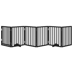 Avis vidaXL Barrière Pour Chiens Et Porte 6 Panneaux - Noir