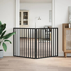 Avis vidaXL Barrière Pliable 2 Panneaux Noir
