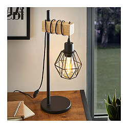 But Lampe à poser H. 50 cm TOWNSHEND5 Noire et marron