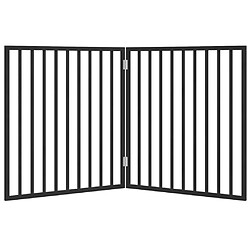 Acheter vidaXL Barrière Pliable 2 Panneaux Noir
