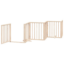 Acheter vidaXL Barrière 6 panneaux - Bois de peuplier