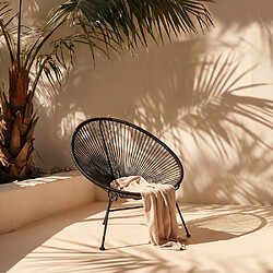 ICONIK INTERIOR Chaise d'extérieur - Chaise de jardin d'extérieur - Acapulco Turquoise pas cher