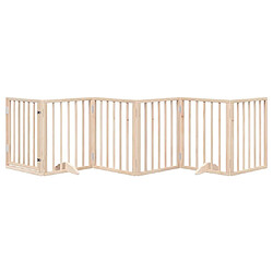 Avis vidaXL Barrière 6 panneaux - Bois de peuplier