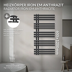 LuxeBath Anthracite - 600x1200 mm